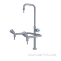 Triple outlet faucets and taps